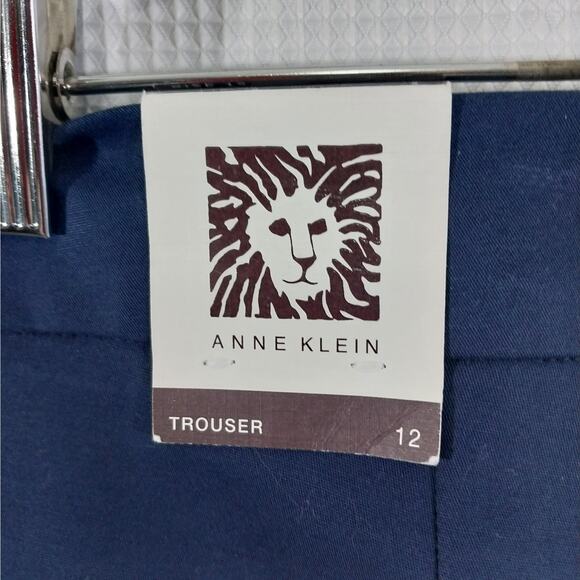 NWT@$89! ANNE KLEIN! SWEET NAVY BLUE BUTTONED SAILOR STYLE TROUSERS! SZ 12 - Picture 9 of 11